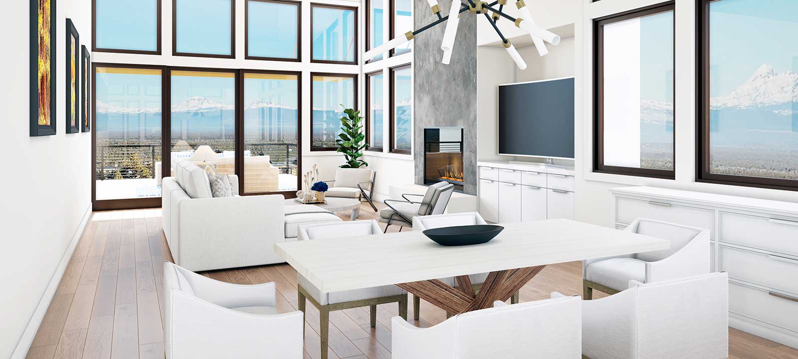 Aspen Living Room - Shown with standard options