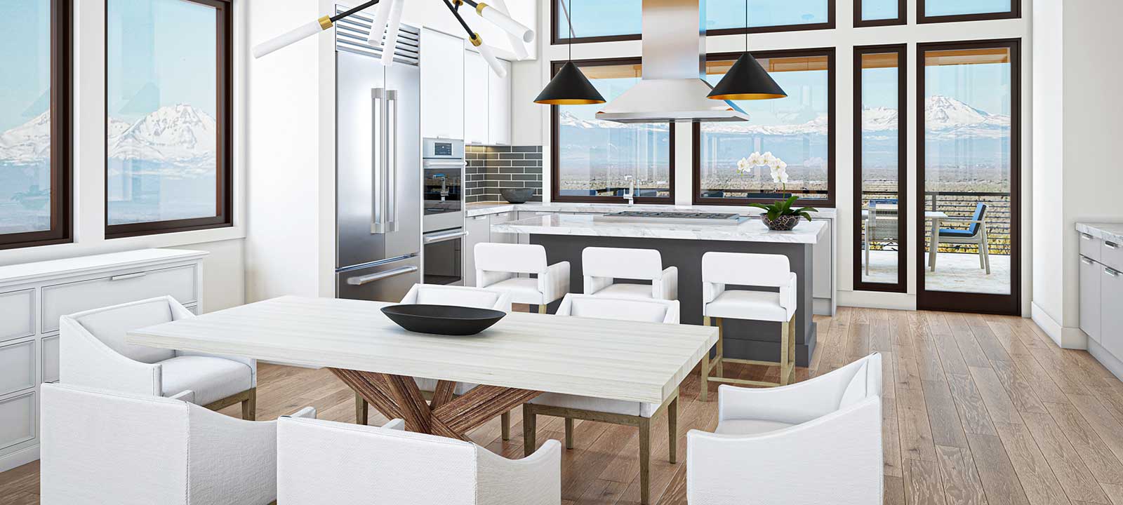 Aspen Kitchen - Shown with standard options