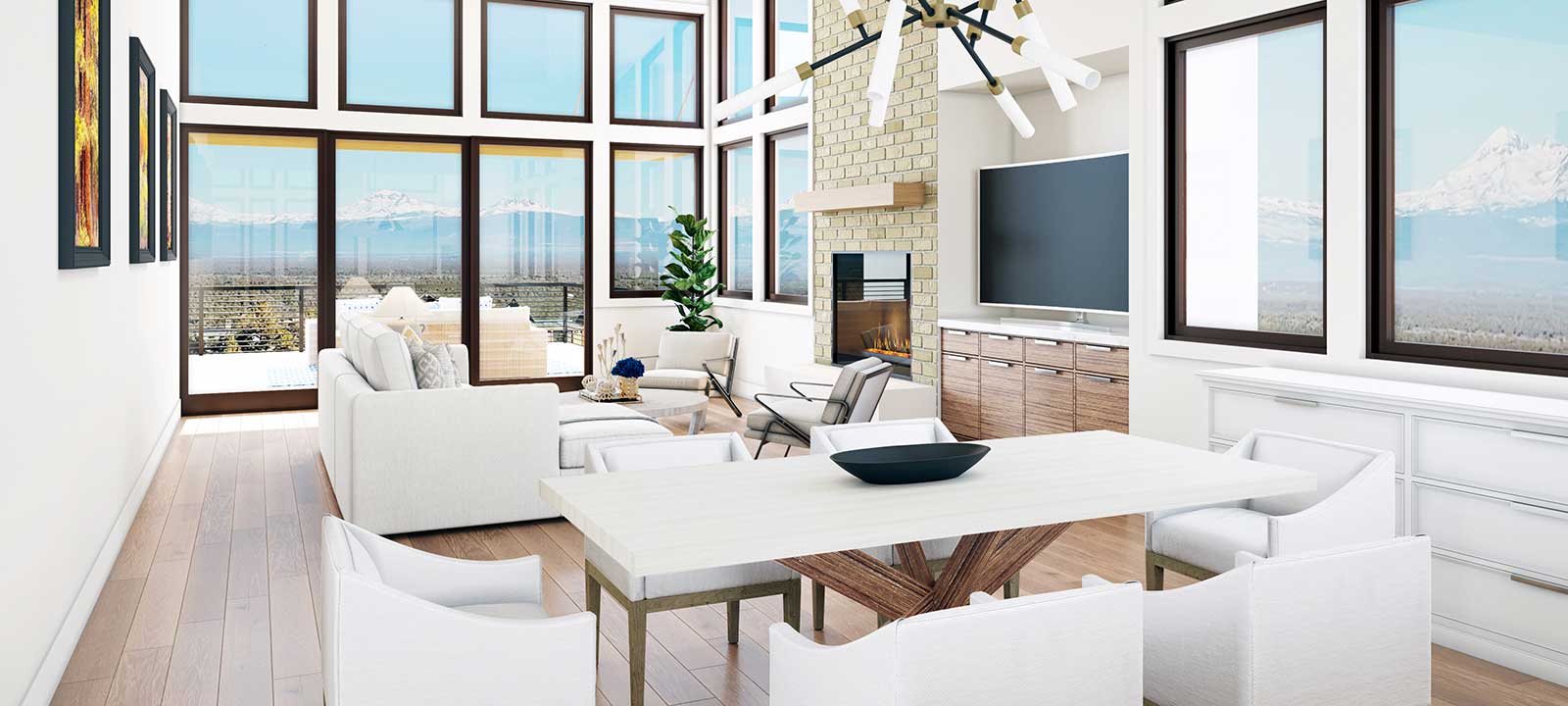 Aspen Living Room - Shown with upgraded finishes